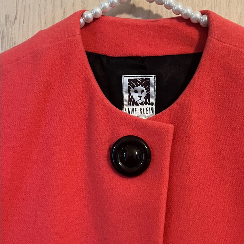 Anne Klein Coral Pink Sleeveless Button Vest - Picture 2 of 8